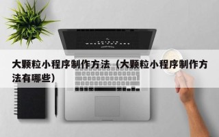 北京大颗粒小程序制作方法（大颗粒小程序制作方法有哪些）